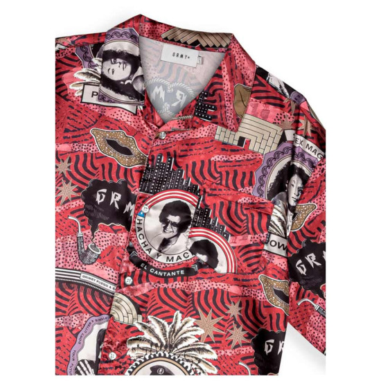 Grimey Unisex πουκάμισο Supastar Satin Button Up Shirt